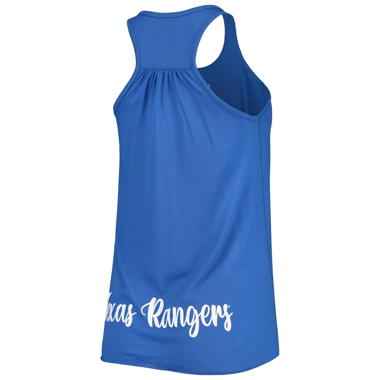 Women's Texas Rangers Soft As A Grape Royal Front & Back Tank Top 5 Women's Texas Rangers Soft As A Grape Royal Front & Back Tank Top - Image 3