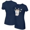 Women's New York Yankees Tiny Turnip Navy Popcorn T-Shirt