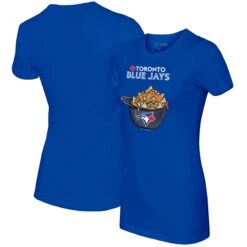 Women's Toronto Blue Jays Tiny Turnip Royal Nacho Helmet T-Shirt