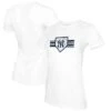 Women's New York Yankees Tiny Turnip White Base Stripe T-Shirt -Baseball Peripherals Store womens tiny turnip white new york yankees base stripe t shirt pi4757000 altimages ff 4757445 8b6c62e24082fb001c2balt1 full
