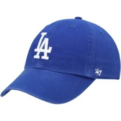 Youth Los Angeles Dodgers '47 Royal Team Logo Clean Up Adjustable Hat