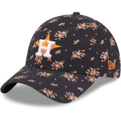 Youth Houston Astros New Era Navy Bloom 9TWENTY Adjustable Hat